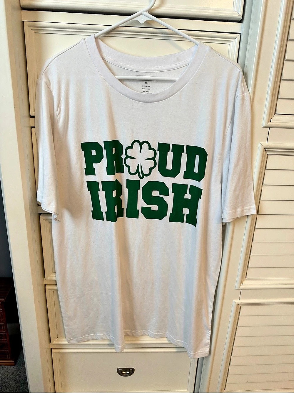 Irish Proud berkley jensen Graphic Irish T-Shirt in White Size XL